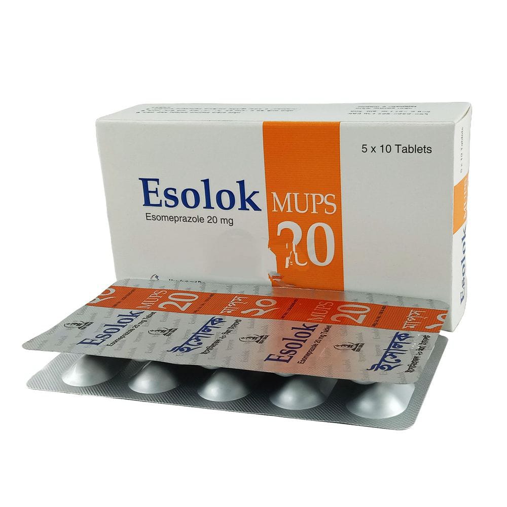 Tablet Esolok Mups 20mg (50pcs)